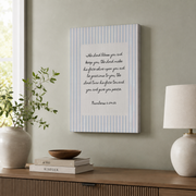 Numbers 6:24-26 The Blessing Coastal Wall Art Christian Bible Verse Poster Granddaughter Decor - Format: Stretched Canvas