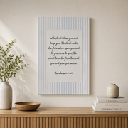 Numbers 6:24-26 The Blessing Coastal Wall Art Christian Bible Verse Poster Granddaughter Decor - Format: Stretched Canvas
