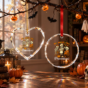 Nurse Fall Prevention Ghost Ornament with Healthcare Theme Glass Ornament - Material: Circle Glass Ornament