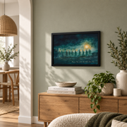 Parable Of The Ten Virgins Christian Wall Art, Bible Story Scripture Poster - Format: Black Framed Poster
