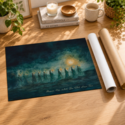 Parable Of The Ten Virgins Christian Wall Art, Bible Story Scripture Poster - Format: Rolled Canvas