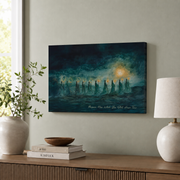 Parable Of The Ten Virgins Christian Wall Art, Bible Story Scripture Poster - Format: Stretched Canvas