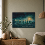 Parable Of The Ten Virgins Christian Wall Art, Bible Story Scripture Poster - Format: Unframed Paper Poster