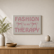 Pink Bows Wall Art Girly Bedroom Decor Preppy Coquette Poster Above Bed Horizontal Room Decor UNFRAMED - Format: Stretched Canvas