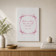 Pink Christian Wall Art Bible Verse Nursery Baby Room Decor Cute Bow Nursery Bible Art Baby Shower Christian Gift Wall Art In Pink Wall Art, Modern Wall Decor, 12x18 UNFRAMED - Format: Stretched Canvas