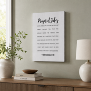 Prayer Of Jabez, 1 Chronicles 4:10, Scripture, Bible Verse, Blessing Poster Wall Art, Modern Wall Decor For Living Room Bedroom, 12x18 UNFRAMED - Format: Stretched Canvas