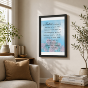 Prayer Of Jabez Christian Wall Art, Blessing Bible Verse Poster - Format: Black Framed Poster