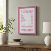 Preppy Christian Wall Art Pink, Retro Bible Verse Poster, Jesus Art Print, Trendy Christian Home Decor Gift For Her, Girl Affirmation Poster Wall Art, Modern Wall Decor, 12x18 UNFRAMED - Format: Stretched Canvas