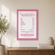 Preppy Christian Wall Art Pink, Retro Bible Verse Poster, Jesus Art Print, Trendy Christian Home Decor Gift For Her, Girl Affirmation Poster Wall Art, Modern Wall Decor, 12x18 UNFRAMED - Format: Unframed Paper Poster
