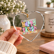 Preppy Women Phrase Casual Style Glass Ornament - Material: Heart Glass Ornament