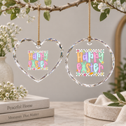 Preppy Women Phrase Casual Style Glass Ornament - Material: Heart Glass Ornament