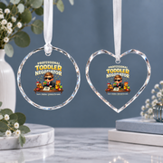 Professional Negotiator Funny Baby Keepsake Ceramic Ornament - Material: Heart Glass Ornament