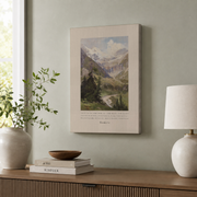 Proverbs 3:5-6 Trust In The Lord Christian Wall Art, Mountain Landscape Poster - Format: Stretched Canvas