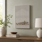 Proverbs 3 Trust In The Lord Christian Wall Art, Lime Cream Scripture Poster - Format: Stretched Canvas