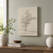 Psalm 1:3 Tree Christian Wall Art, Vintage Landscape Scripture Poster - Format: Stretched Canvas