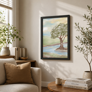 Psalm 1 Tree Christian Wall Art Set, He Shall Be Like A Tree Prints - Format: Black Framed Poster