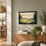 Psalm 103:1 Bless The Lord Christian Wall Art, Watercolor Scripture Poster - Format: Black Framed Poster