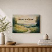 Psalm 103:1 Bless The Lord Christian Wall Art, Watercolor Scripture Poster - Format: Stretched Canvas