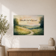 Psalm 103:1 Bless The Lord Christian Wall Art, Watercolor Scripture Poster - Format: Unframed Paper Poster