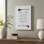 Psalm 127:3-5 Children Are A Heritage Christian Nursery Wall Art - Format: Stretched Canvas