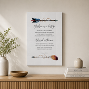 Psalm 127:3-5 Children Are A Heritage Christian Nursery Wall Art - Format: Stretched Canvas