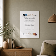 Psalm 127:3-5 Children Are A Heritage Christian Nursery Wall Art - Format: Unframed Paper Poster
