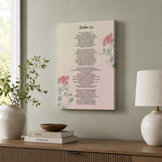 Psalm 139 Christian Wall Art, Modern Bible Verse Scripture Poster - Format: Stretched Canvas