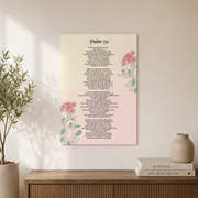 Psalm 139 Christian Wall Art, Modern Bible Verse Scripture Poster - Format: Unframed Paper Poster