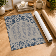 Psalm 23 Christian Wall Art, Inspirational Shepherd Bible Verse Poster - Format: Rolled Canvas