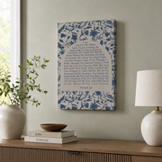 Psalm 23 Christian Wall Art, Inspirational Shepherd Bible Verse Poster - Format: Stretched Canvas