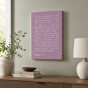 Psalm 23 Christian Wall Art, Minimalist Shepherd Scripture Poster - Format: Stretched Canvas