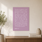Psalm 23 Christian Wall Art, Minimalist Shepherd Scripture Poster - Format: Unframed Paper Poster