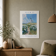 Psalm 27 Lighthouse Christian Wall Art, The Lord Is My Light Poster - Format: Unframed Paper Poster