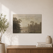 Psalm 42 Deer Christian Wall Art, Moody Vintage Nature Scripture Poster - Format: Unframed Paper Poster