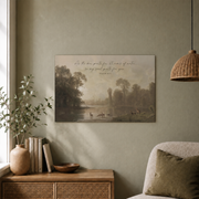 Psalm 42 Deer Christian Wall Art, Moody Vintage Nature Scripture Poster - Format: Unframed Paper Poster