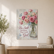 Psalm 46:10 Be Still And Know Christian Wall Art, Faith Scripture Poster - Format: Unframed Paper Poster