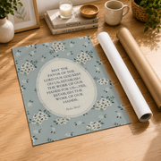 Psalm 90:17 Christian Wall Art, Scripture Blessing Poster - Format: Rolled Canvas