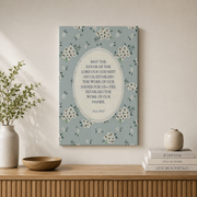 Psalm 90:17 Christian Wall Art, Scripture Blessing Poster - Format: Stretched Canvas