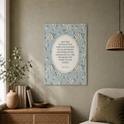 Psalm 90:17 Christian Wall Art, Scripture Blessing Poster - Format: Unframed Paper Poster