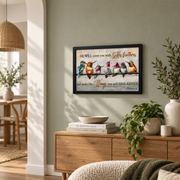 Psalm 91:4 Hummingbird Christian Wall Art, He Will Cover You Scripture Poster - Format: Black Framed Poster