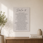 Psalm 91 Christian Wall Art, Modern Scripture Home Poster - Format: Unframed Paper Poster