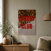 Red Fashion Leopard Wall Art Magazine Cover Poster Trendy Luxury Club Aesthetic Girly Decor - Format: Unframed Paper Poster