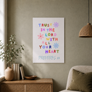 Retro Proverbs Christian Wall Art, Vintage Scripture Quote Poster - Format: Unframed Paper Poster