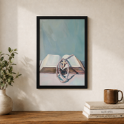 Rosary And Bible Catholic Wall Art, Christian Faith Scripture Poster - Format: Black Framed Poster