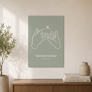 Sage Green Bible Verse Wall Art Set, Christian Home Scripture Posters - Format: Unframed Paper Poster