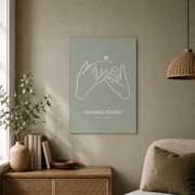Sage Green Bible Verse Wall Art Set, Christian Home Scripture Posters - Format: Unframed Paper Poster