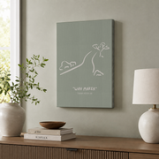 Sage Green Christian Wall Art Set, Bible Verse Scripture Trio - Format: Stretched Canvas