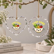 Soup Gang Cute Cooking Gift Vegetable Lover Kitchen Decor Glass Ornament - Material: Heart Glass Ornament