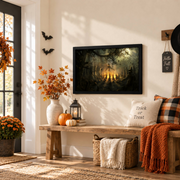 Spooky Halloween Wall Art Scary Seasonal Party Decor Print Home Decoration Poster - Format: Black Framed Poster