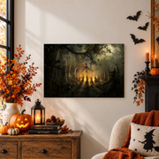 Spooky Halloween Wall Art Scary Seasonal Party Decor Print Home Decoration Poster - Format: Unframed Paper Poster